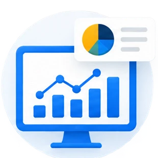 Mäta: illustration av SEO-analys och statistik