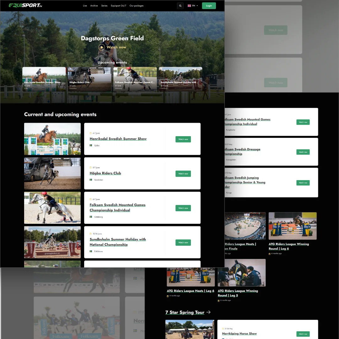 Equisport TV | Webbunderhåll